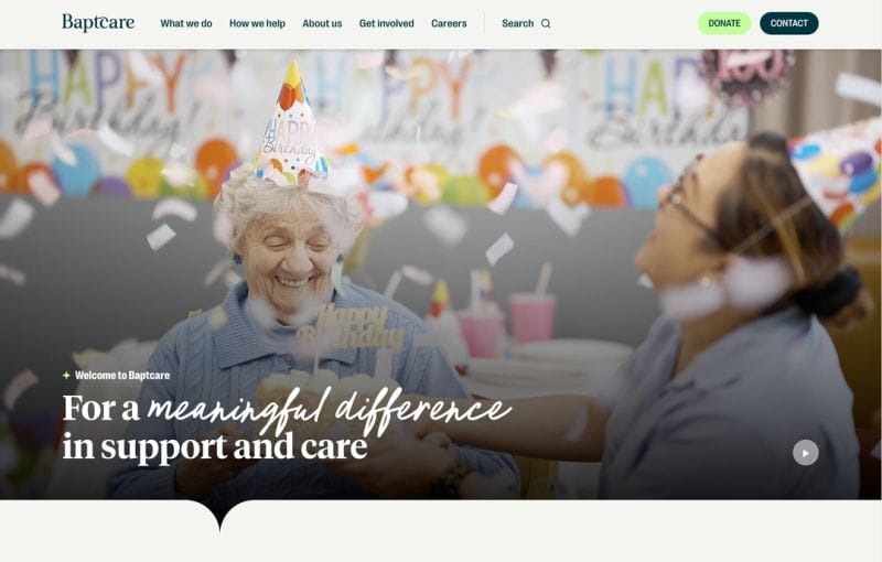 Baptcare website refresh receives widespread approval