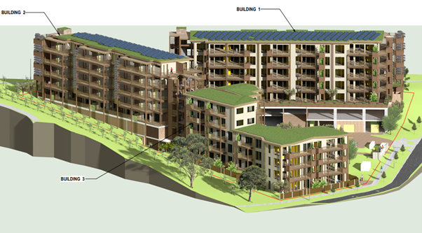 Three proposed buildings in ACT’s newest greenfield development apply for a retirement village and supported living