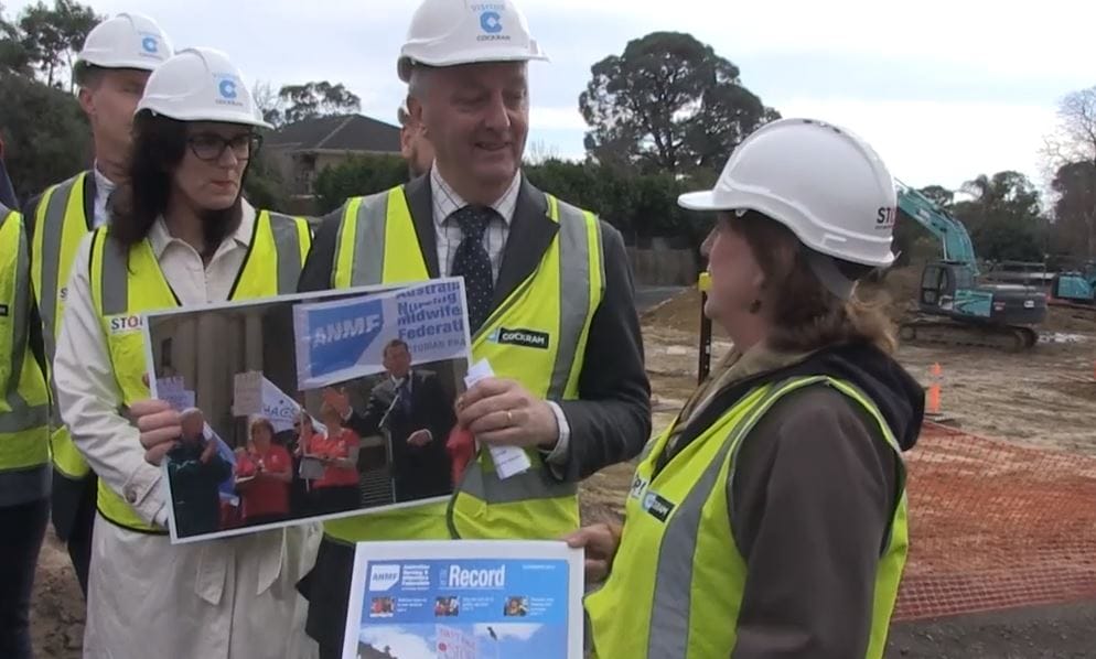 ANMF (Vic) spruiks the Andrews Labor Govt and gets $1.1M for specialist training course for nurses