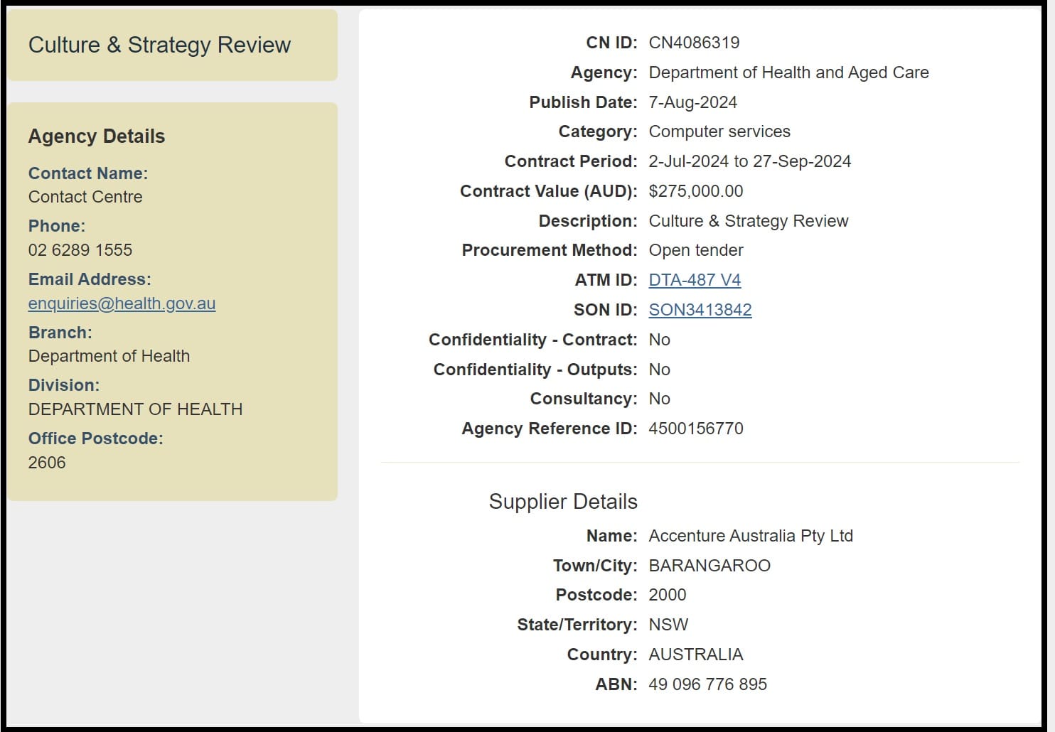 Govt tips another $275K into Accenture coffers for 87 days' work on "workplace culture"