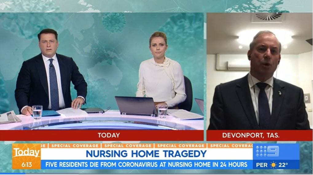 Karl Stefanovic again slams Aged Care Minister over latest deaths at Newmarch House – Minister says he cannot promise there will not be more deaths
