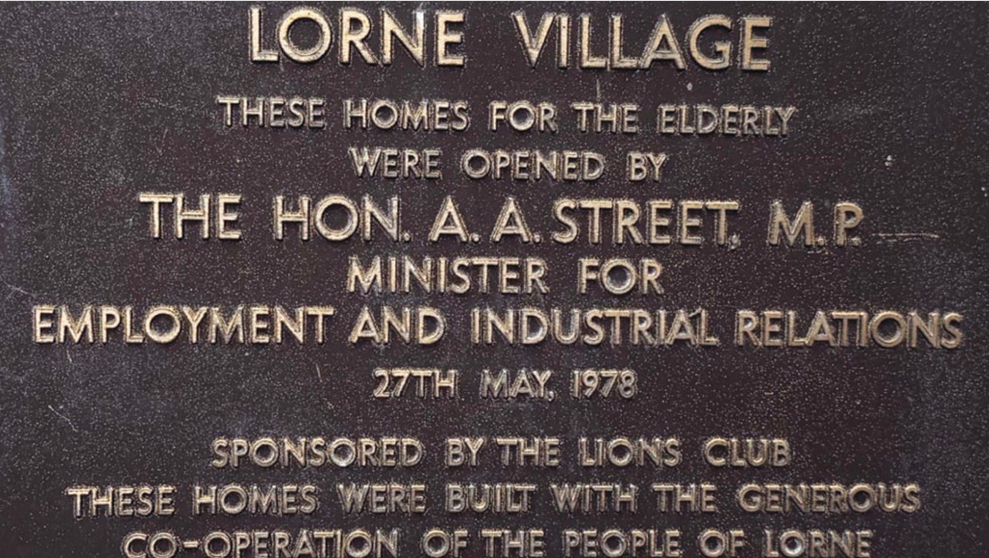 Community built and owned Lorne Village to be operated by Not For Profit Sirovilla