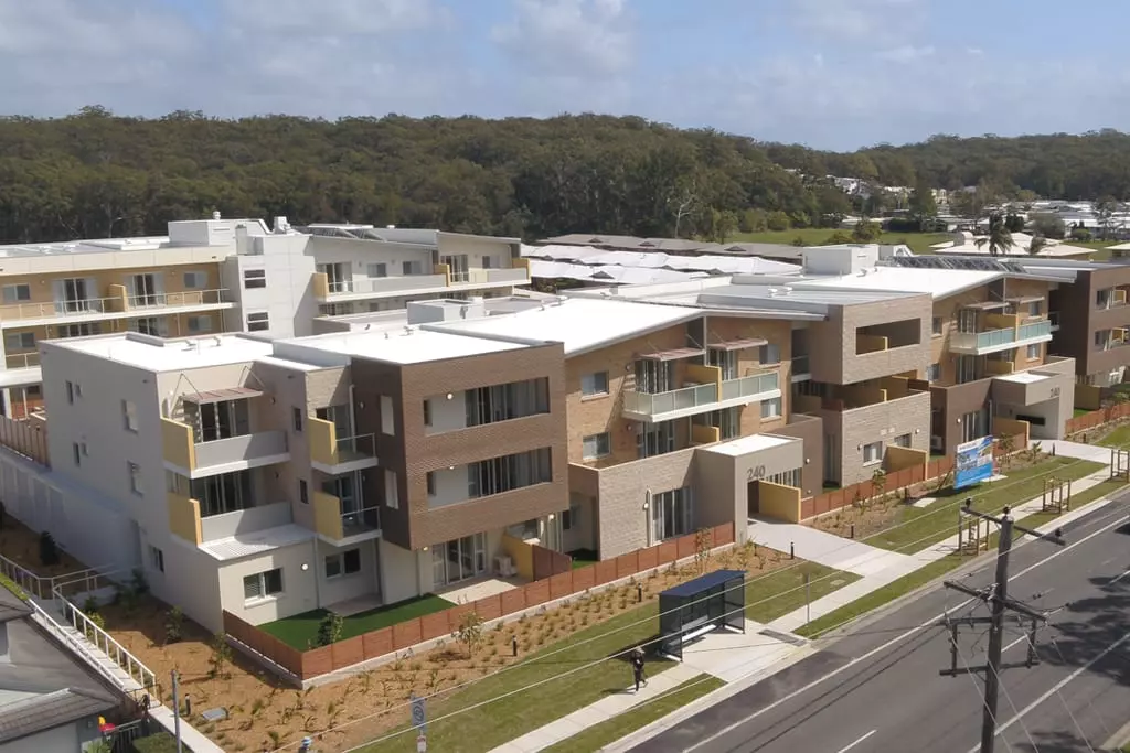Harbourside Haven’s new retirement apartments in Port Stephens has just 14 of 56 units left for sale from $465,000