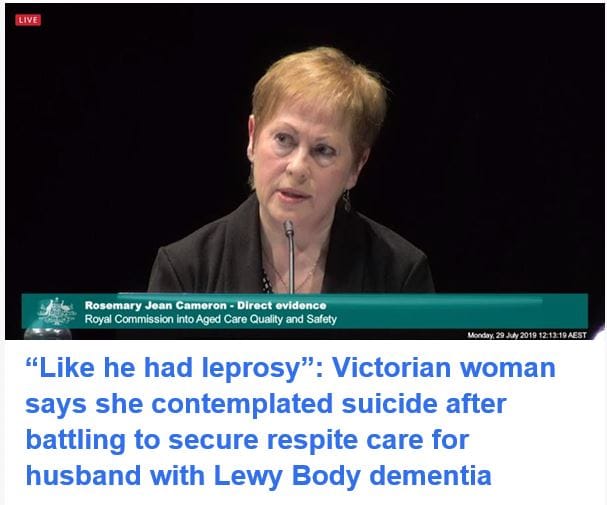 Wondering why getting respite is so tough - check the Royal Commission