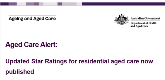 5% of aged care homes rated 1 star in latest Star Ratings update