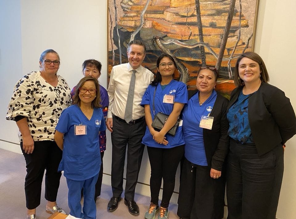 Aged care nurses visit Minister to "call out" providers missing mandatory staffing targets