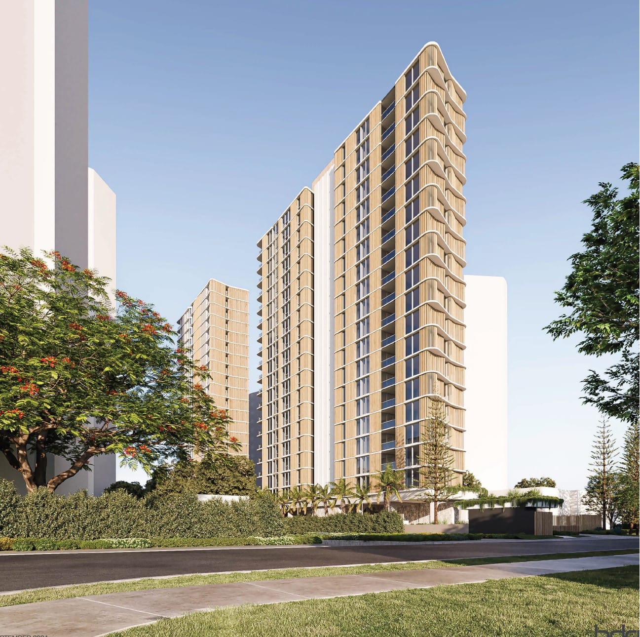 Esprit de Vie lodge two vertical tower plan for second retirement living venture in Gold Coast