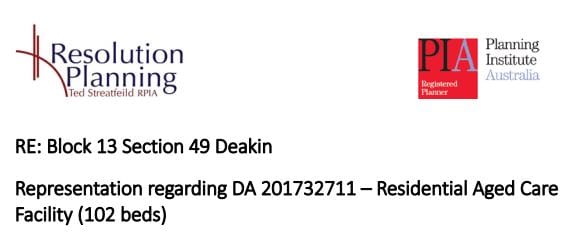 Canberra residents’ association hires consultant to fight aged care facility