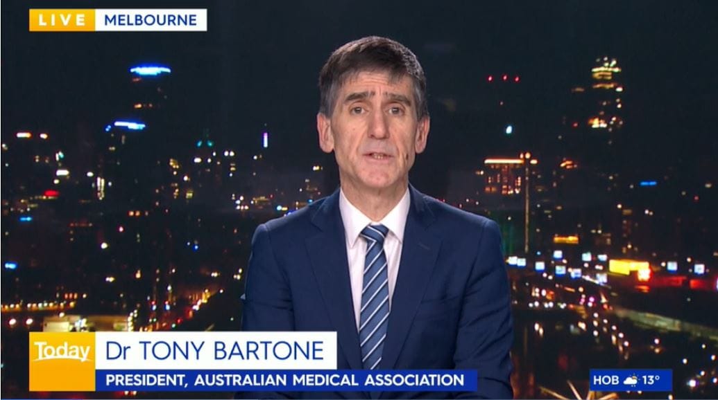 Australian Medical Association calls for halt in easing COVID-19 restrictions in wake of Victorian outbreaks