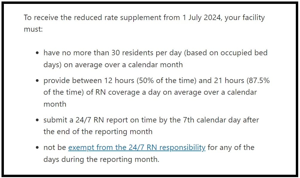 Small aged care homes providing limited RN coverage to receive more funding