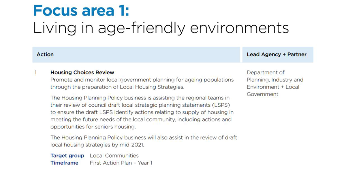 NSW Liberals unveil 10-year ageing well seniors’ strategy – but no mention of retirement villages