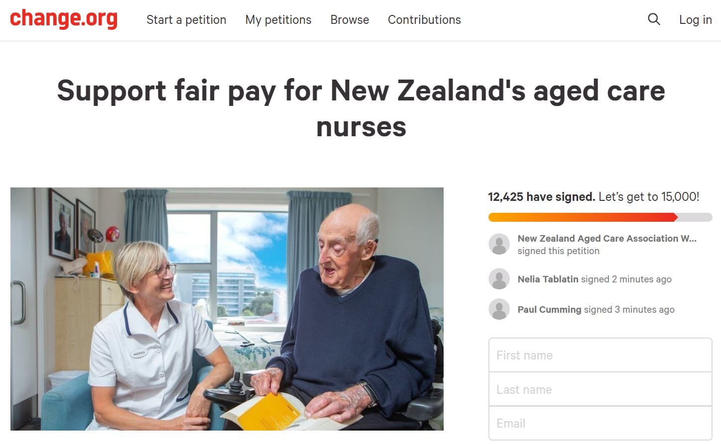 NZ aged care nurses launch campaign for equal pay with public hospitals – price tag $70 million