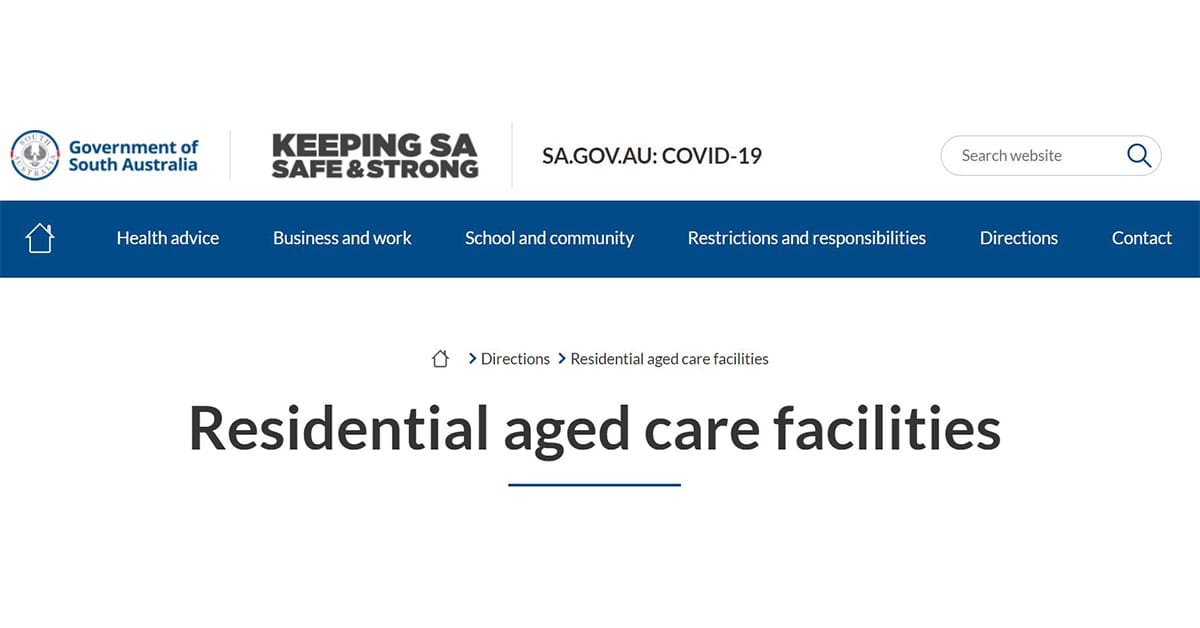 SA Health blanket testing aged care residents and staff in Adelaide’s northern suburbs