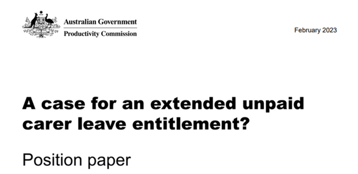 More flexible work, not extending unpaid leave, greater help to carers: Productivity Commission