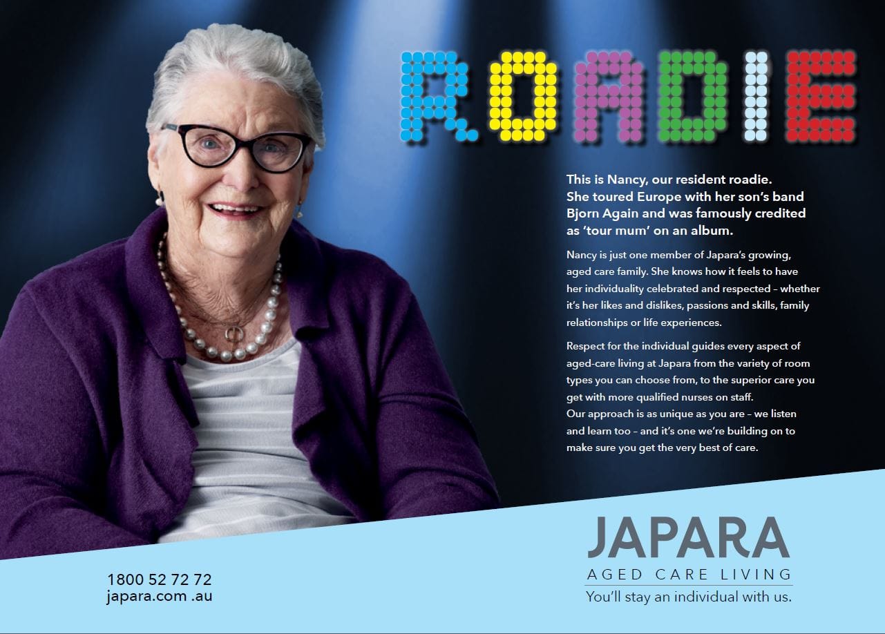 Japara’s rebranding campaign: Respect, Authenticity, Response By Jacinta Duffy, GM, Marketing and Communications, Japara