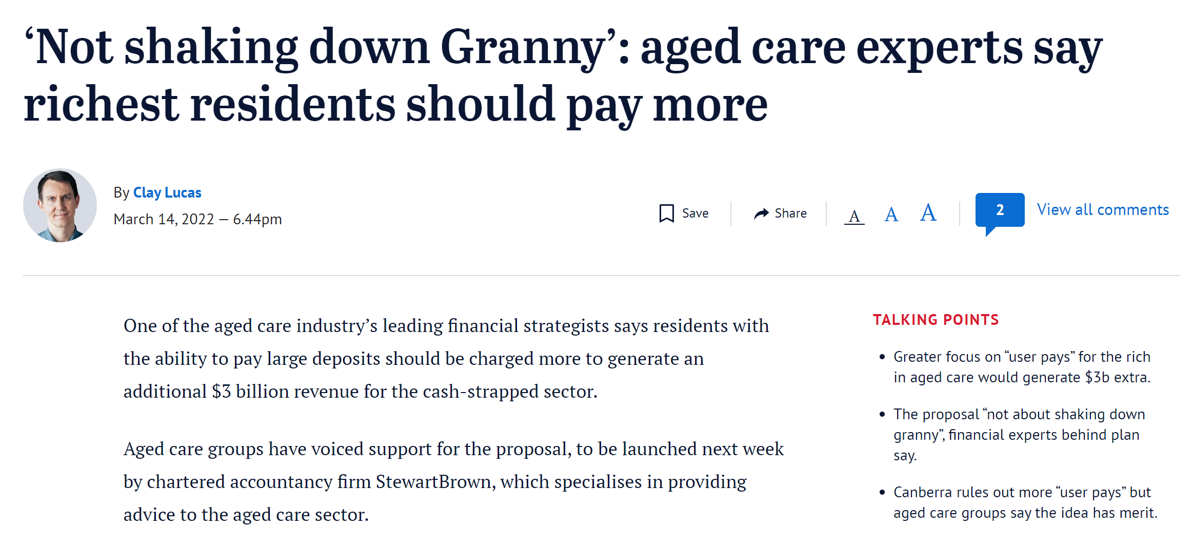 Plan B picks up steam in mainstream media