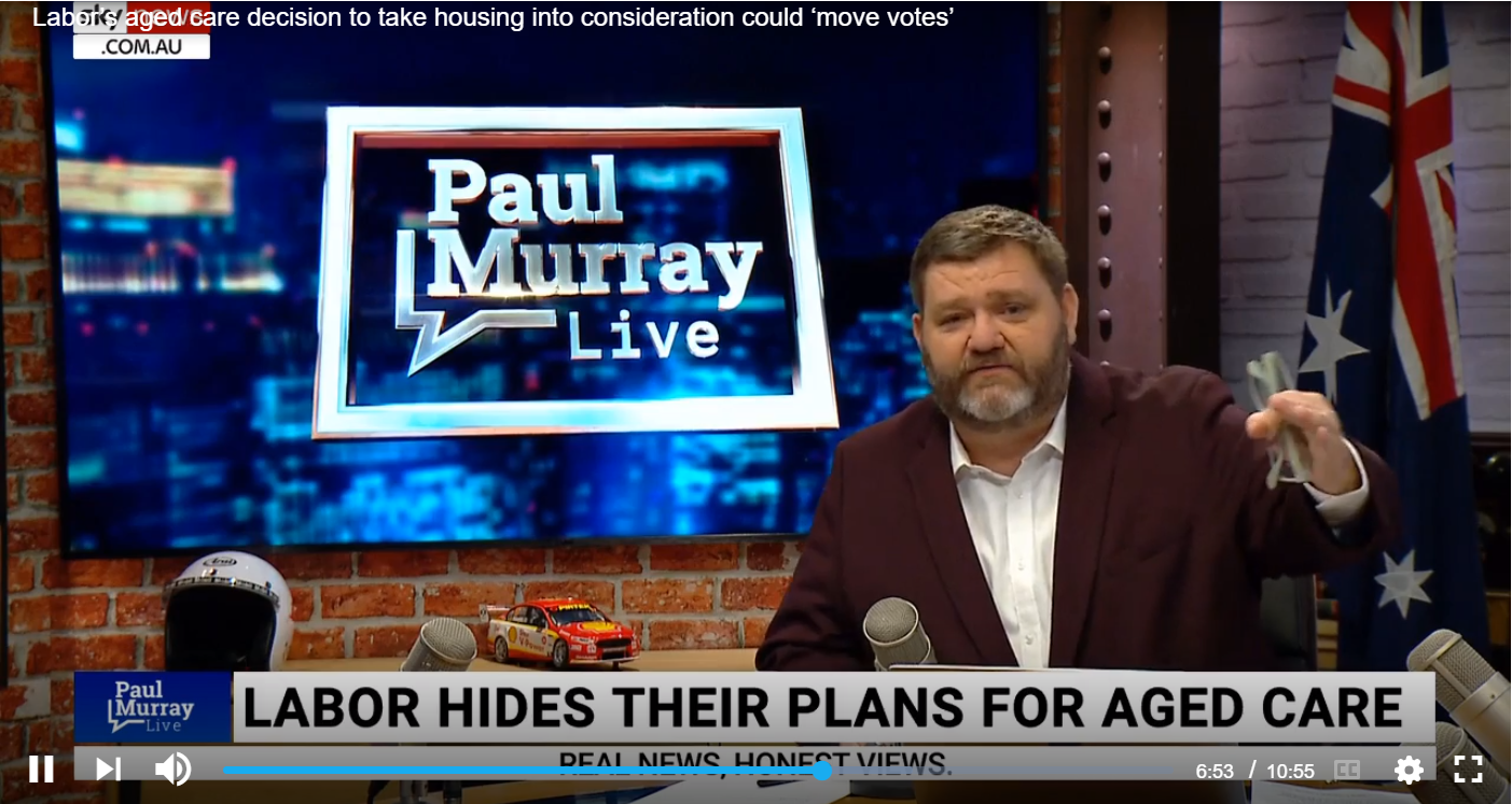 Sky News attempts to ignite 'scare campaign' over delayed Aged Care Taskforce recommendations