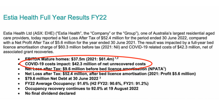 Federal Government seven months behind reimbursing aged care providers for COVID-19 expenses