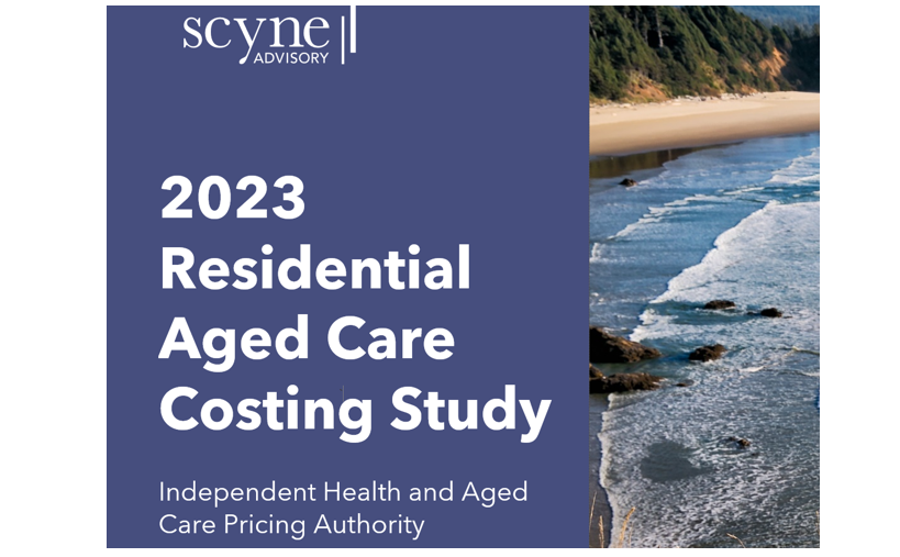 Costing Study for IHACPA puts cost of residential aged care at $352 per resident, $100 over AN-ACC price
