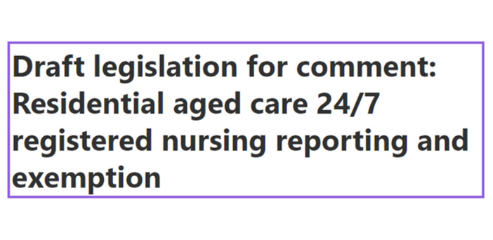 Have your say on 24/7 residential care nursing exemptions