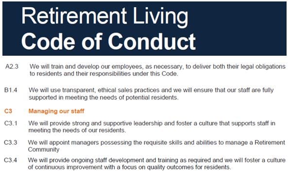 Code of Conduct and training of Village Managers in your Village budgets