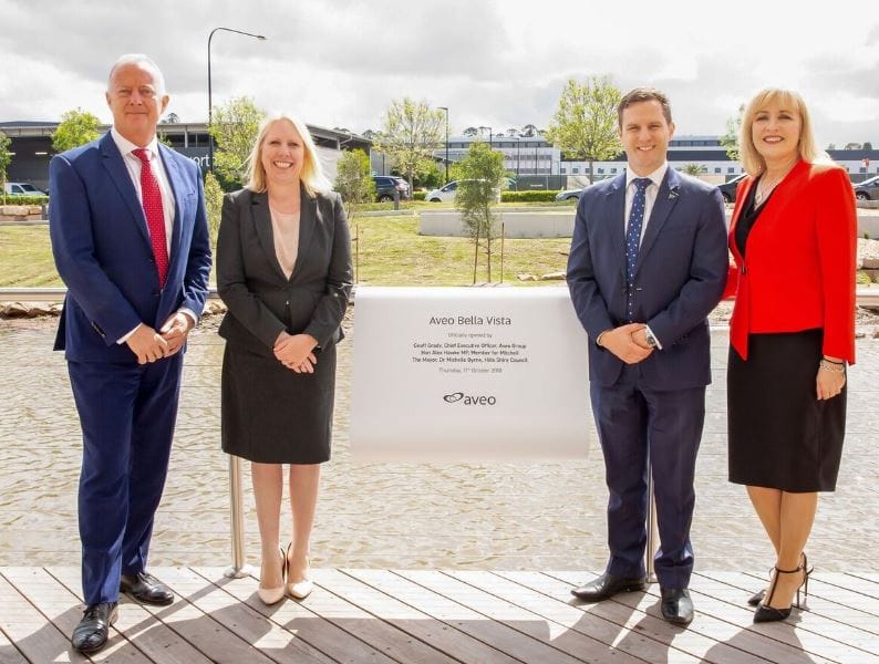 Aveo opens first stage of $30M Bella Vista (Sydney) village development