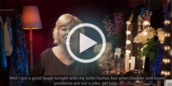 Apparently, incontinence is a laughing matter!