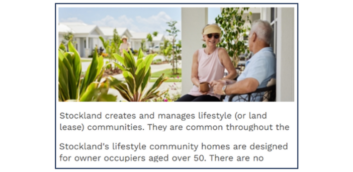 Lifestyle Communities goes to court to protect brand against Stockland