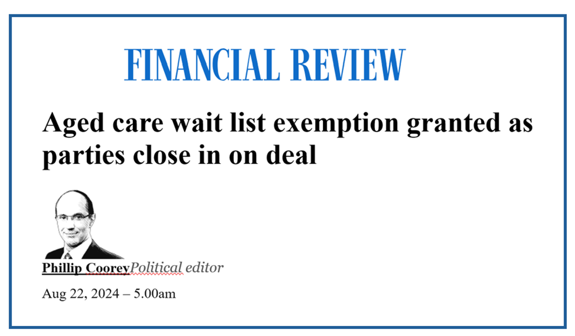 September looking more likely for Taskforce recommendations – and why