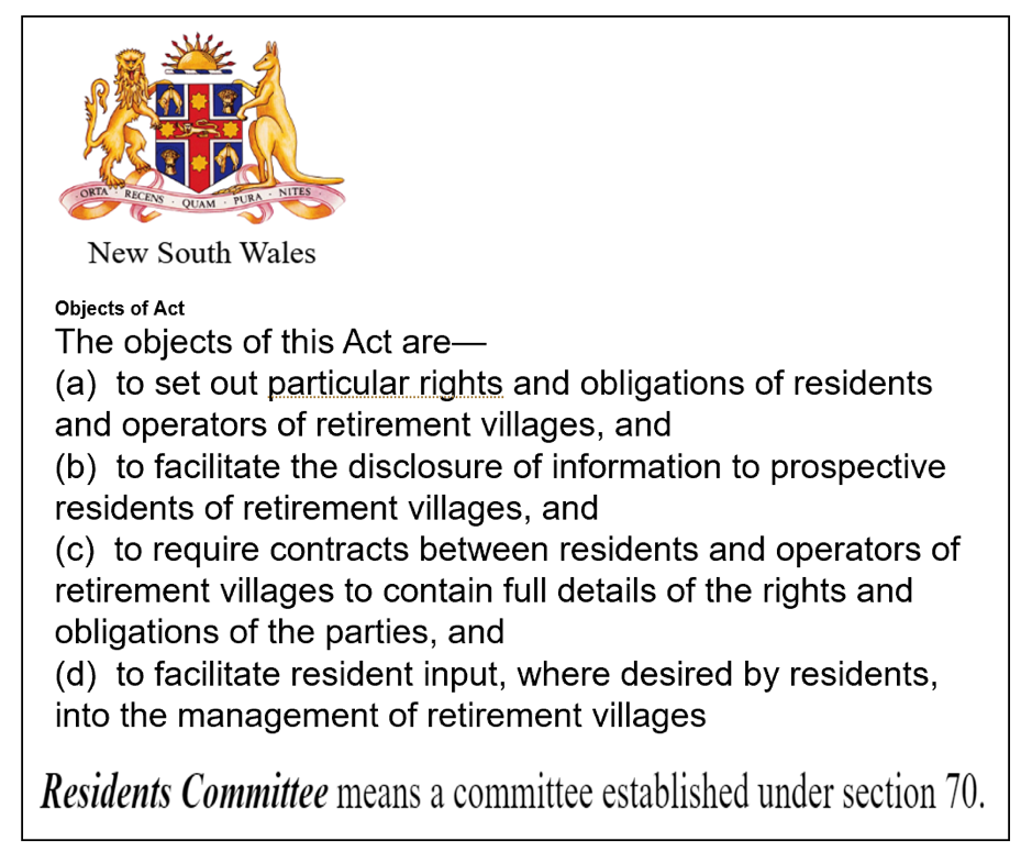 Collegial relations with Resident Committees is a great investment, especially now