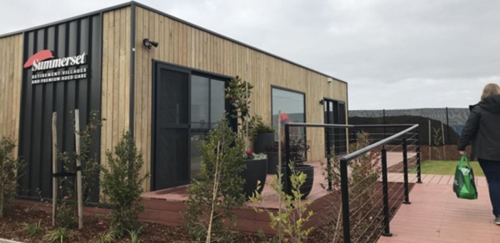 Summerset Group create history with a sales office built at its first village in Australia