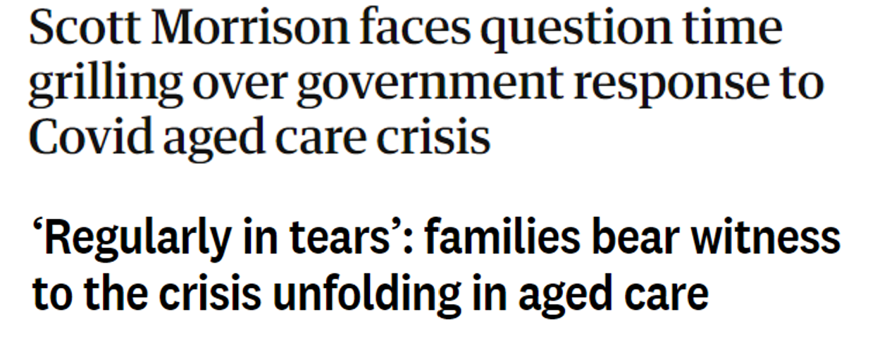 Aged care in the headlines – could it become THE election issue?