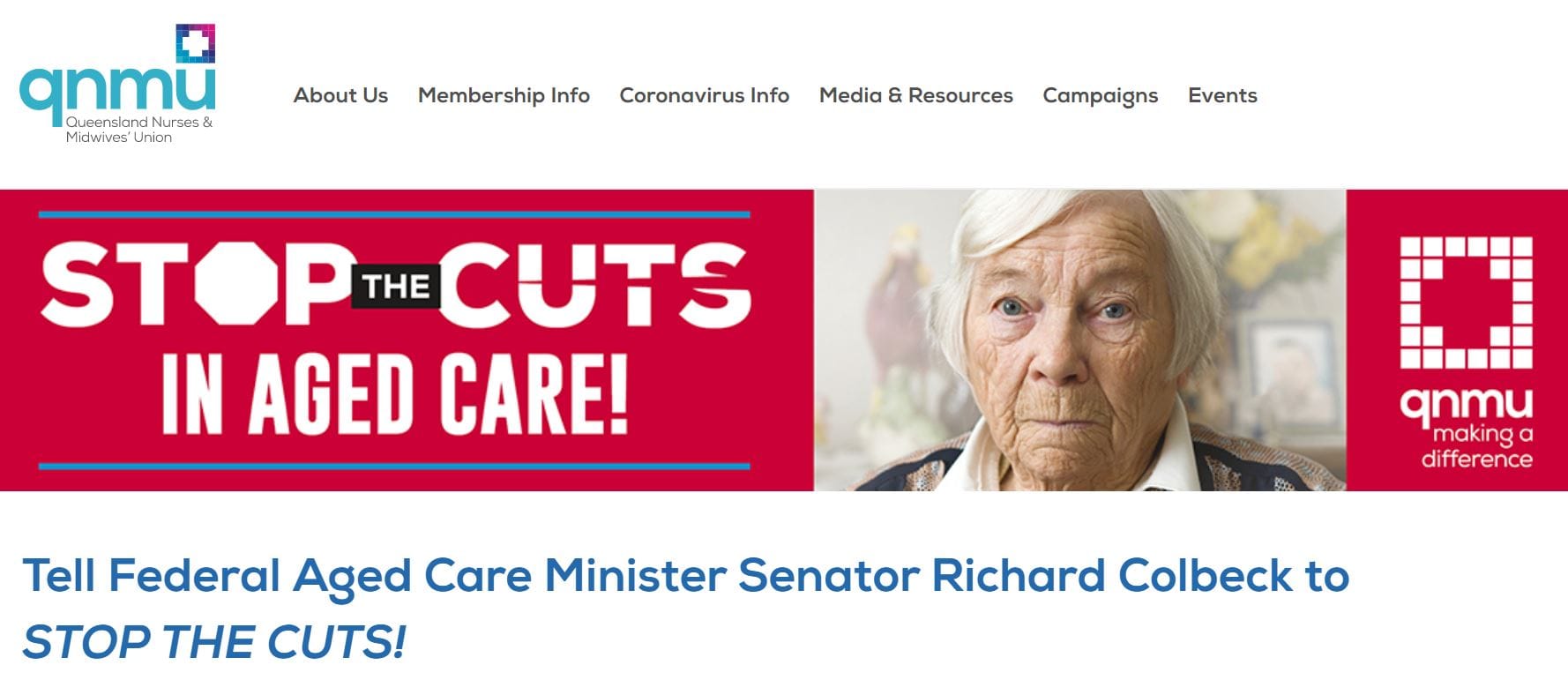 Blue Care and TriCare deny major staffing cuts during COVID-19 after Queensland Nurses and Midwives Union (QNMU) takes operators to Fair Work Commission – occupancy cited as reason for reductions