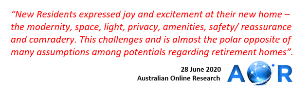 Our data proves that today’s potential retirement community resident has changed. We see a positive opportunity here, but it won’t last forever.