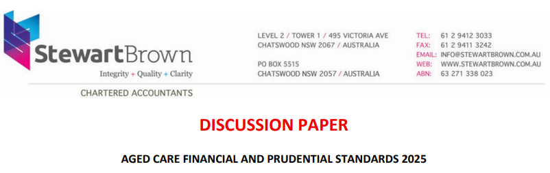 StewartBrown: Aged Care Quality and Safety Commission's liquidity standards modelling out of date