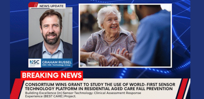 Consortium wins grant to study use of world-first sensor technology to prevent falls in aged care