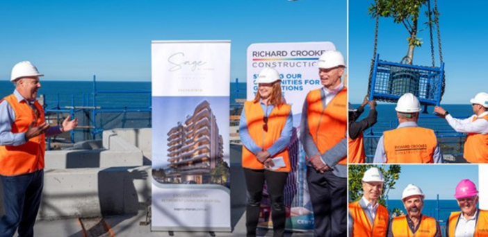 Topping out ceremony for nine-storey Sage by Moran in Sydney’s south
