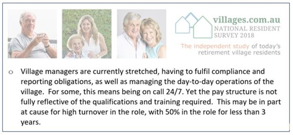 Are village managers rewarded for the job?