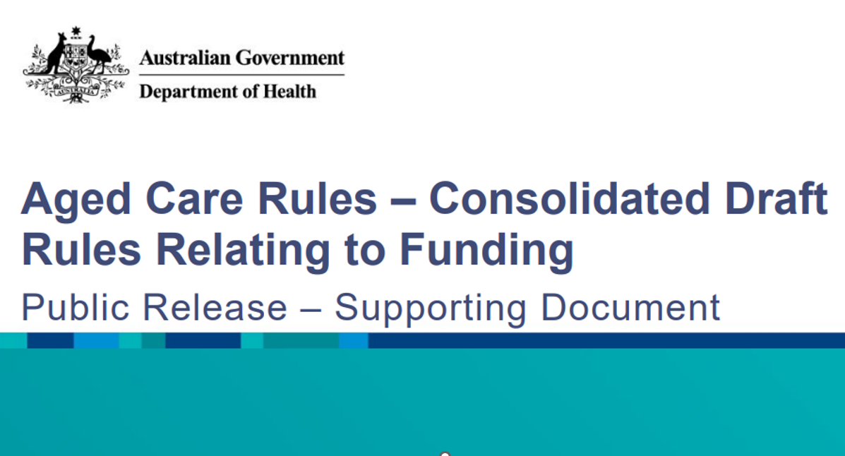 DoHAC releases second draft of funding rules for new Aged Care Act