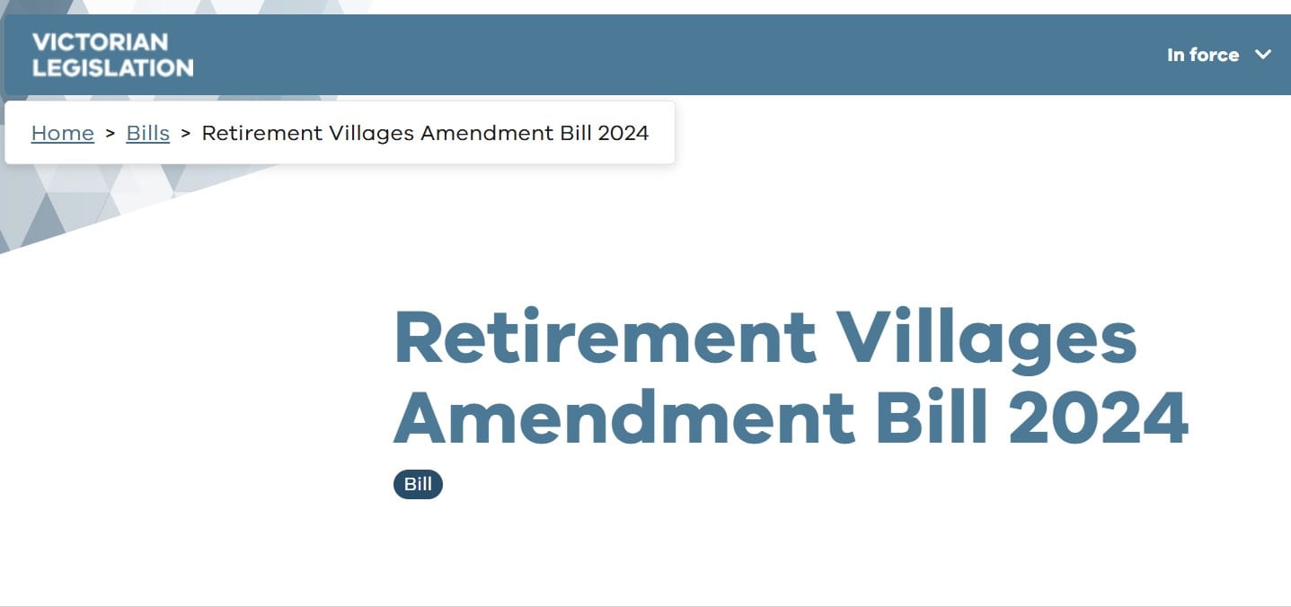 Mandatory Code of Conduct introduced as major reforms to Victoria’s Retirement Villages Act pass
