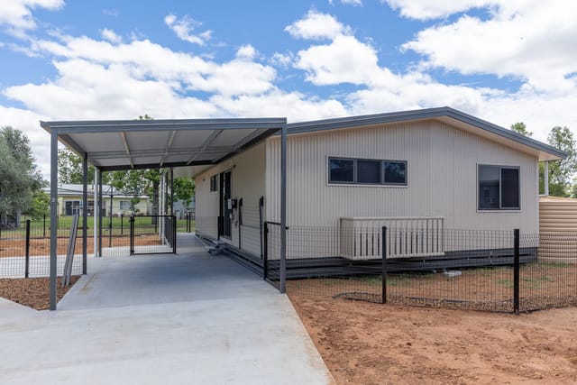 Two purpose-built modular homes designed for seniors built in three months