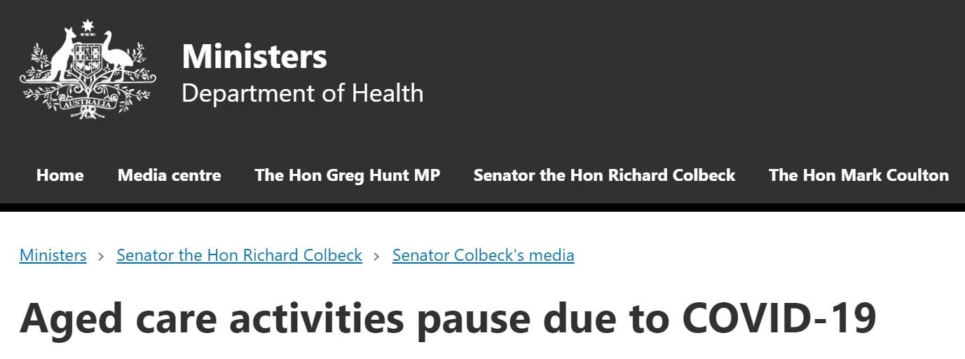 Government puts new payments in arrears arrangements for home care providers on hold