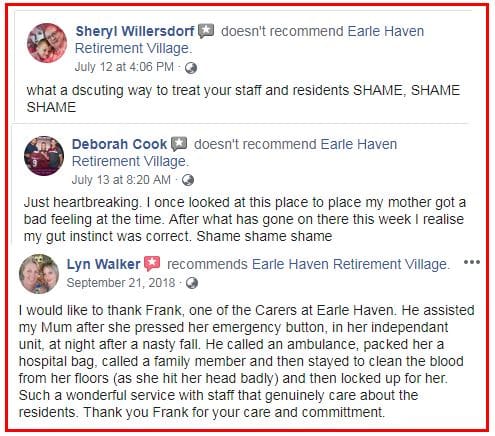The Earle Haven Retirement Village firecracker – instant new state laws, federal government enquiry, Royal commission and federal police investigation