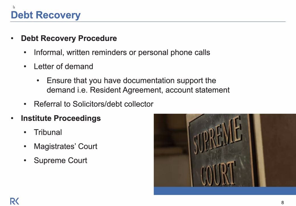 Russell Kennedy offers advice on how to refund RADS to families who won’t claim because of higher interest rates – plus how to recover debts