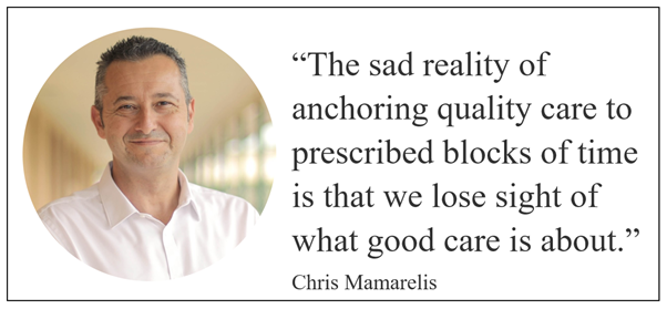 Aged-care residents need good relationships, not mandated care time, says Chris Mamarelis in The Australian