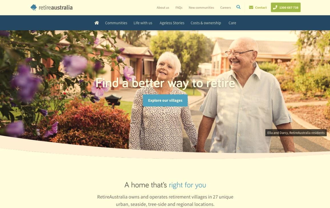 Customers first: RetireAustralia launches new consumer-centric website