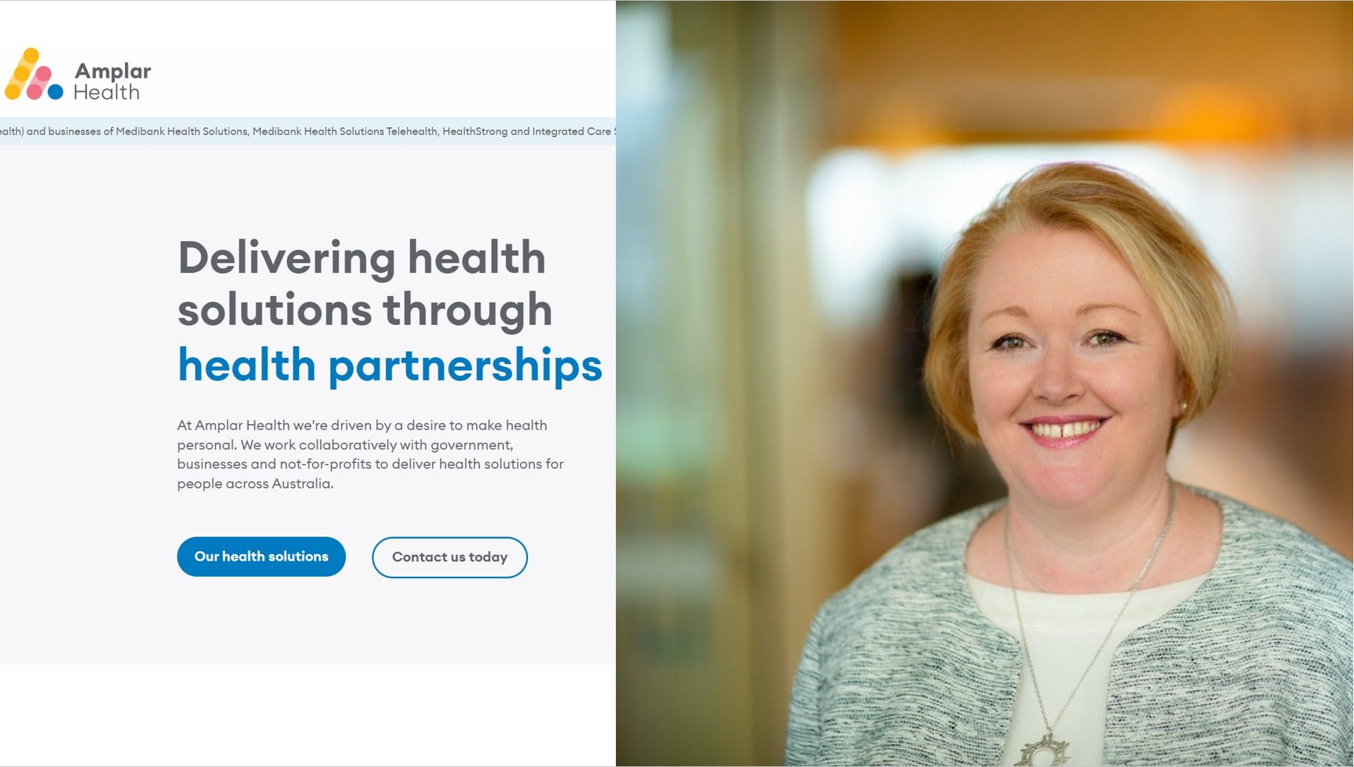 Former Bolton Clarke and Australian Unity Executive Bev Smith joins Medibank's Amplar Health