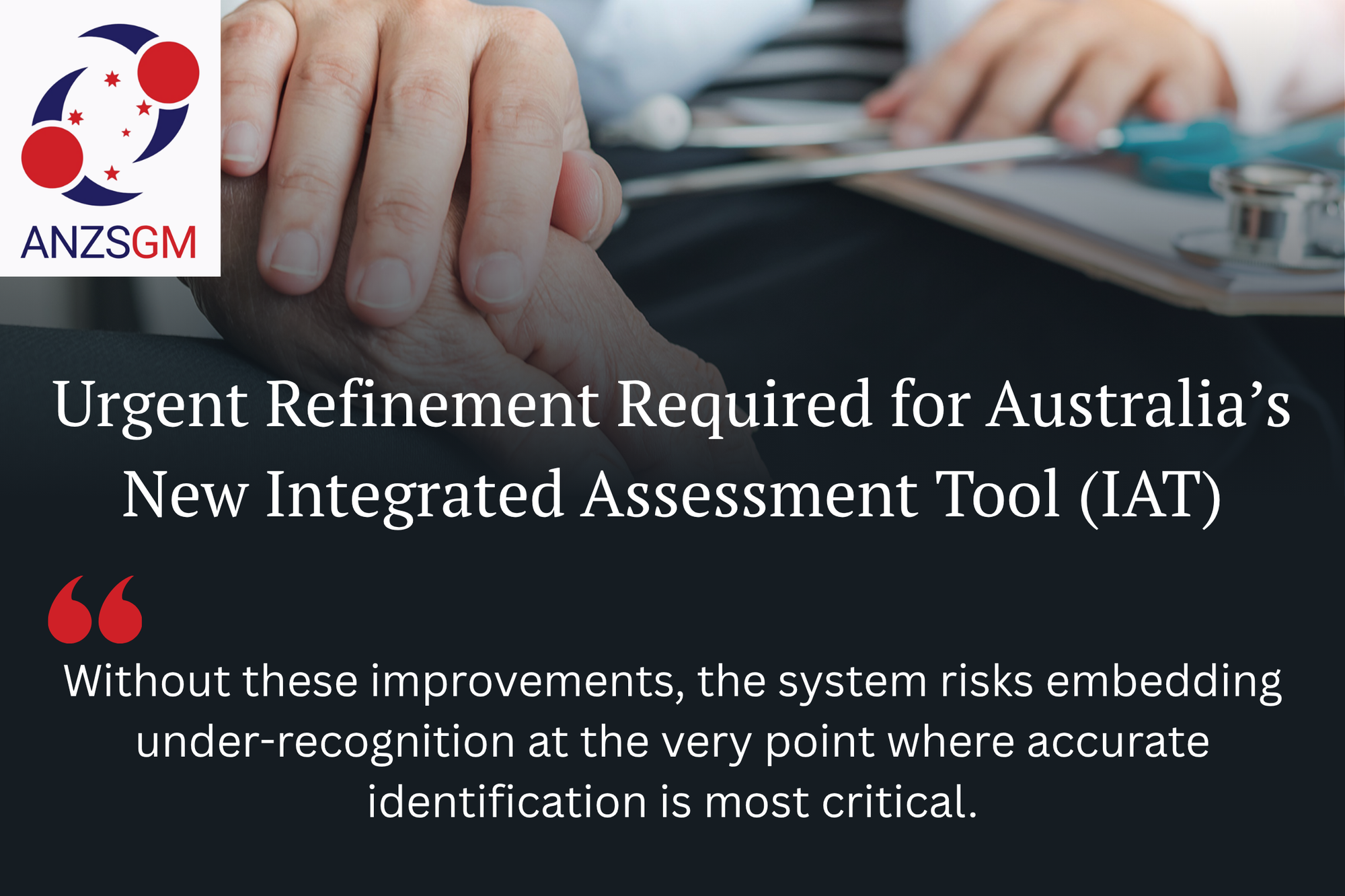 Geriatricians' peak body warns IAT risks under-identifying frailty