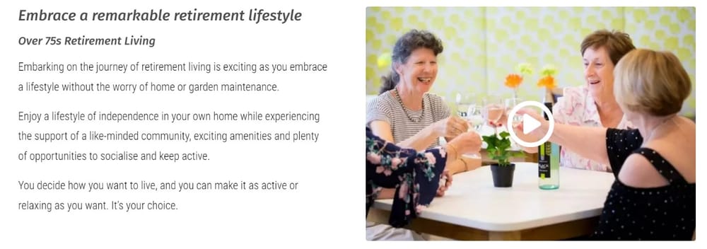 TriCare lifts entry age to 75 years with average age 84 at its 9 retirement villages post image