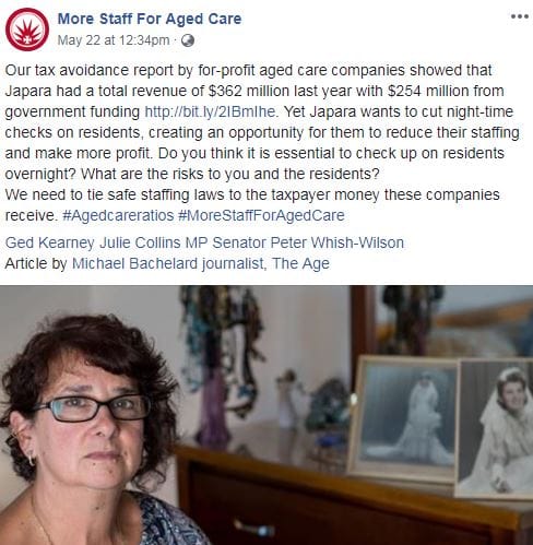 Fairfax and ANMF puts a negative slant on Japara’s new night-time policy for checking on residents post image